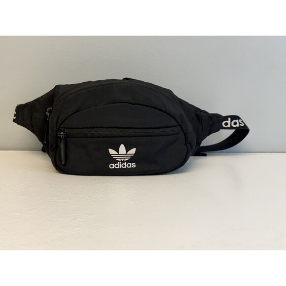 adidas Other - adidas Originals National Waist Pack Fanny Pack Bum Bag Black Trefoil Logo